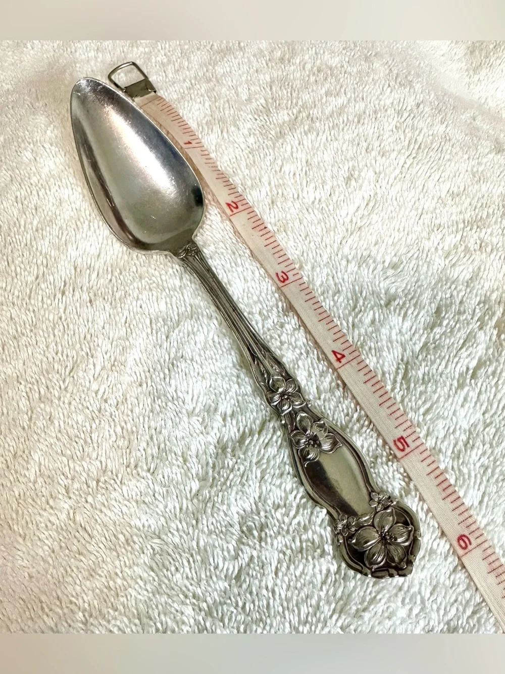 Vintage Wm Rogers 1910 Orange Blossom Silverplate Spoon Floral Flatware